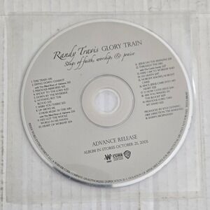 Randy‎ Travis Glory Train CD 2005 Promo Advance Release Country Gospel Worship
